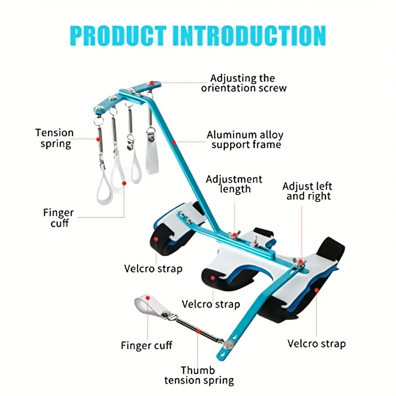 Adjustable Hand & Wrist Rehabilitation Exercise Equipment - Metal Medical Training Device for Seniors, Physical Relax & Dexterity Improvement - Ideal Elder Care Gift for Home or Clinic Use, Wrist Strengthener, Senior Wellness Tool, Ergonomic Design,