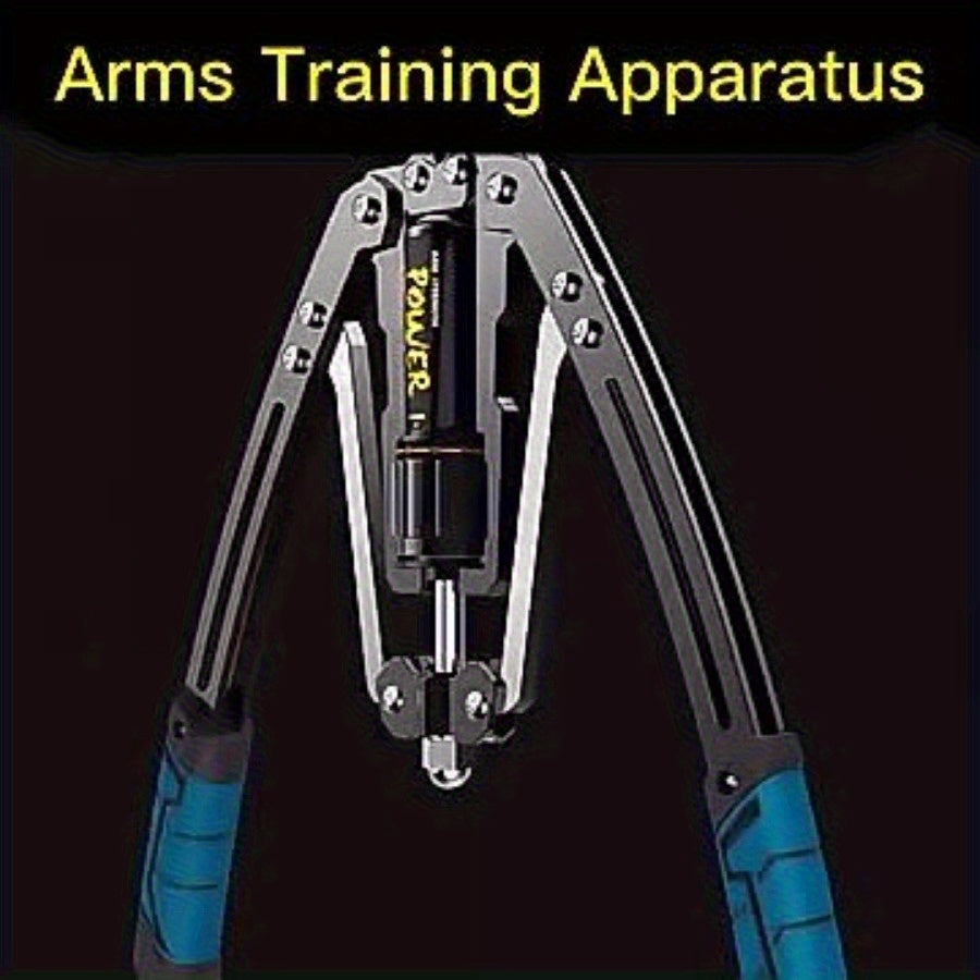 2pcs Hydraulic Adjustable Arm Trainer- Home Fitness Equipment with Non-Slip Grips, Smooth Hydraulic Resistance System Suitable for Upper Limb, Chest, and Abdominal Muscle Training, Black, Hand Strength Enhancer, Fashionable Fitness Accessories