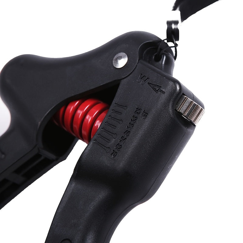 Adjustable R-Shape Grip Strengthener with Extended Handle - Durable PP Material, Black, Hand Exerciser for Muscle Building and Finger Rehabilitation, Ideal for Fitness Enthusiasts