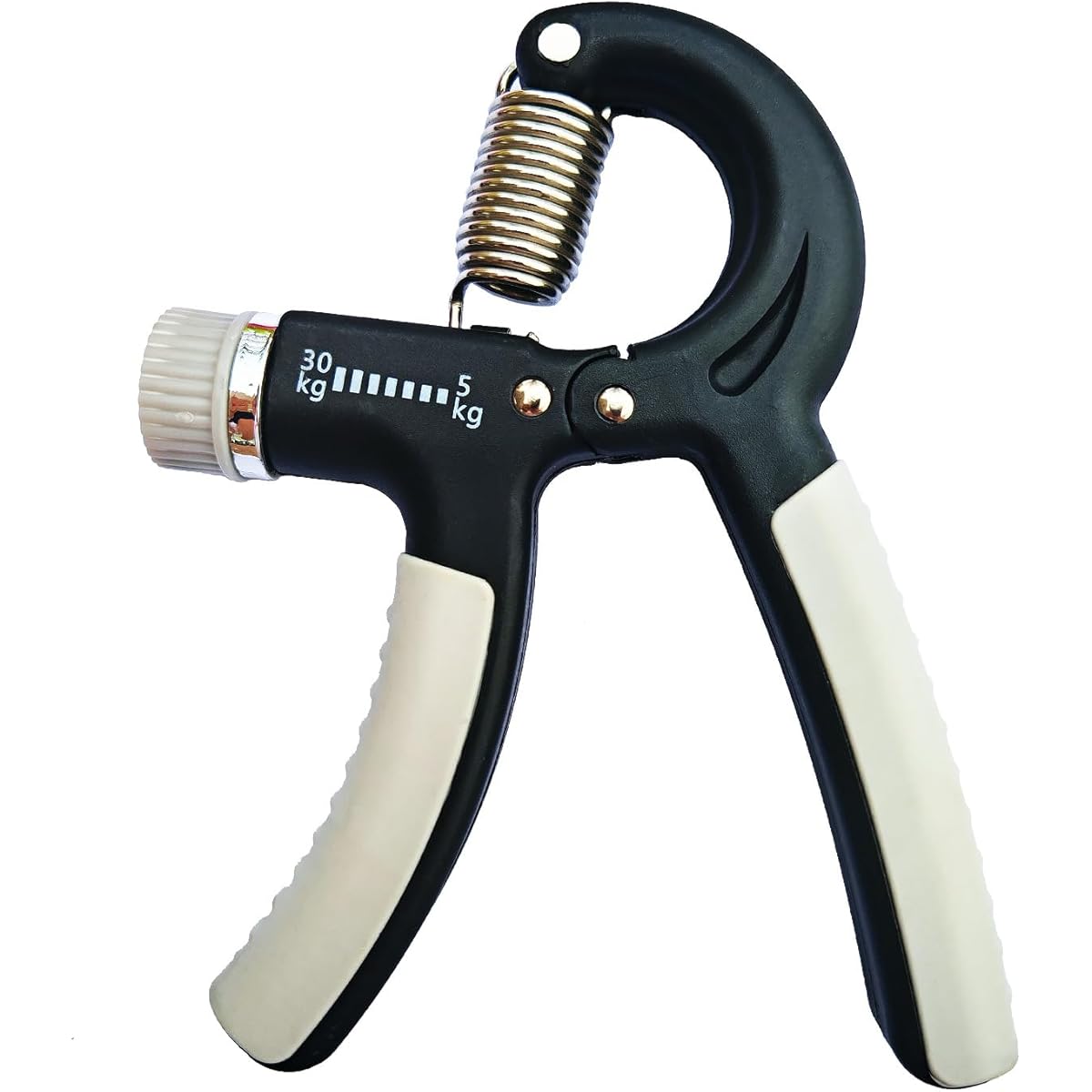 Adjustable Hand Grip Strengthener for Kids & Teens - 11.02-66.14LB Resistance, Ergonomic Non-Slip Grip, Portable Home Gym Equipment for Forearm, Finger & Wrist Workout, Durable Black/Gray/White Design, No Power Needed, Easy to Use for Strength Training,