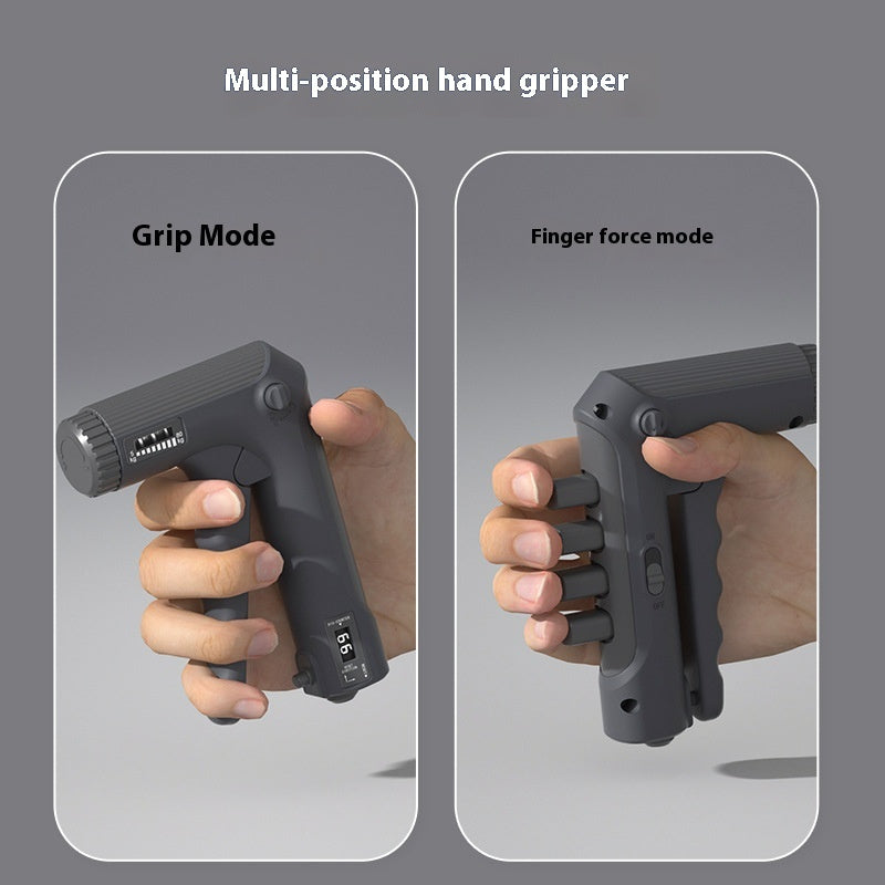 Adjustable Smart Grip Strengthener for Men - 11.02-132.28LB Resistance, 60-Count Digital Display, Ergonomic Design for Hand & Wrist Strength Training, Fitness & Stress Relief, White/Gray, Gym Accessories, Sleek Fitness Equipment, Durable Construction