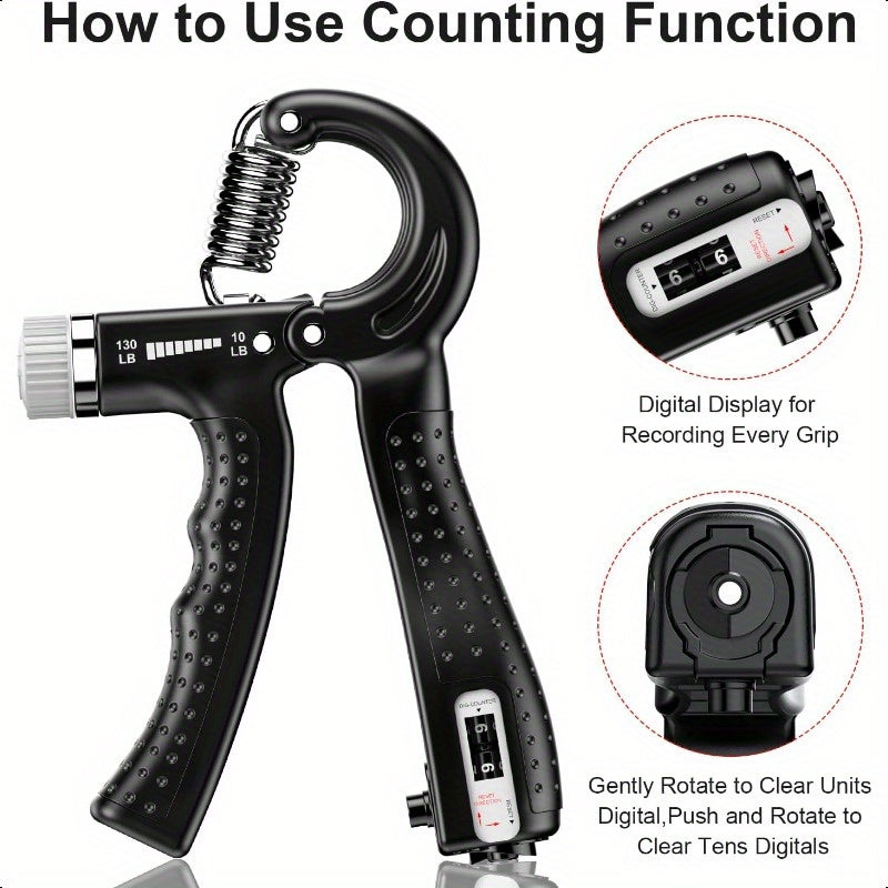 2-Pack KDG Adjustable Hand Grip Strengthener - 10130 lbs Resistance, Ergonomic Design for Muscle Building & Injury Recovery, Durable Oxford Fabric, Portable Home Gym Equipment for Athletes, Fitness Enthusiasts, Gym Accessories, Sleek Exercise Tool, Sturdy
