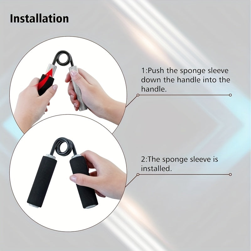 6pcs, 50-300, 100-350, metal heavy-duty grip, suitable for home fitness, arm and wrist training, finger strength fitness equipment