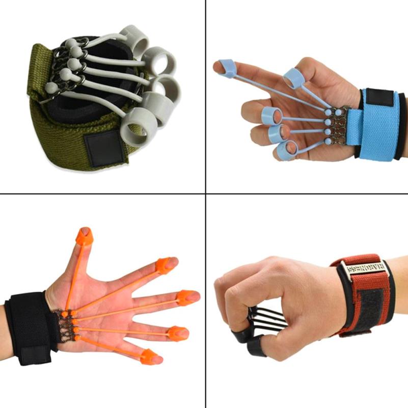 Hand and Finger Strengthening Exerciser with Resistance Bands - Heavy Duty Resistance Training System for Flexion/Extension, Grip Strength, Wrist Stability - Non-Slip Ergonomic Design with Comfortable Padding - Ideal for Gym, Physical, Arthritis, Carpal