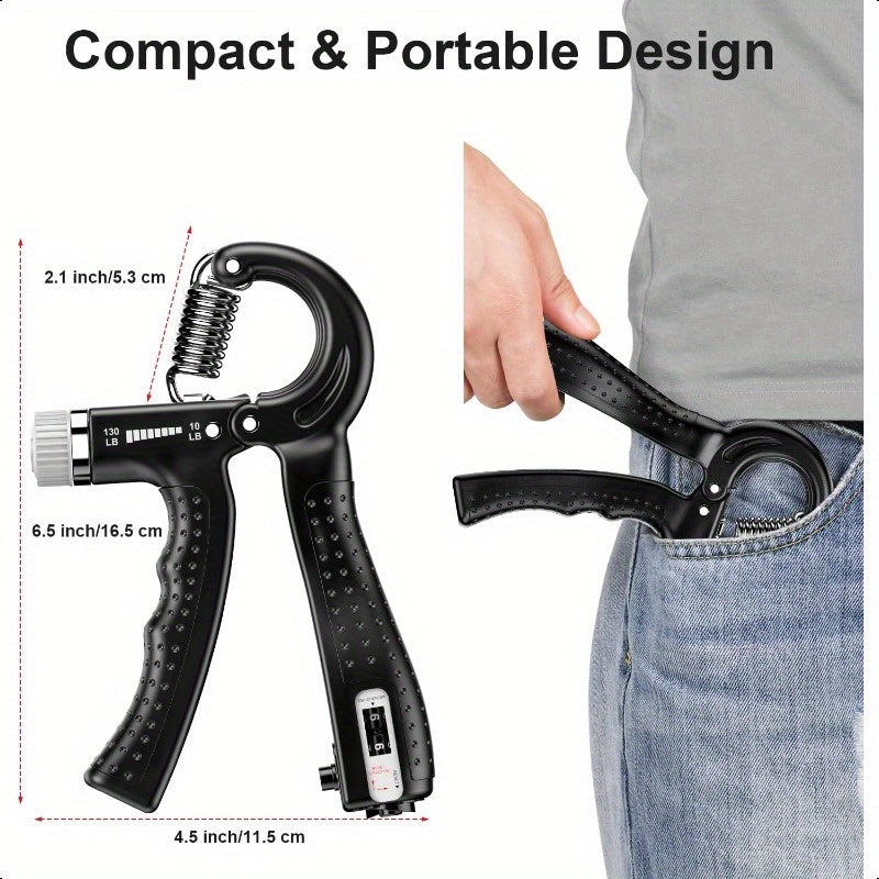 2-Pack KDG Adjustable Hand Grip Strengthener - 10130 lbs Resistance, Ergonomic Design for Muscle Building & Injury Recovery, Durable Oxford Fabric, Portable Home Gym Equipment for Athletes, Fitness Enthusiasts, Gym Accessories, Sleek Exercise Tool, Sturdy