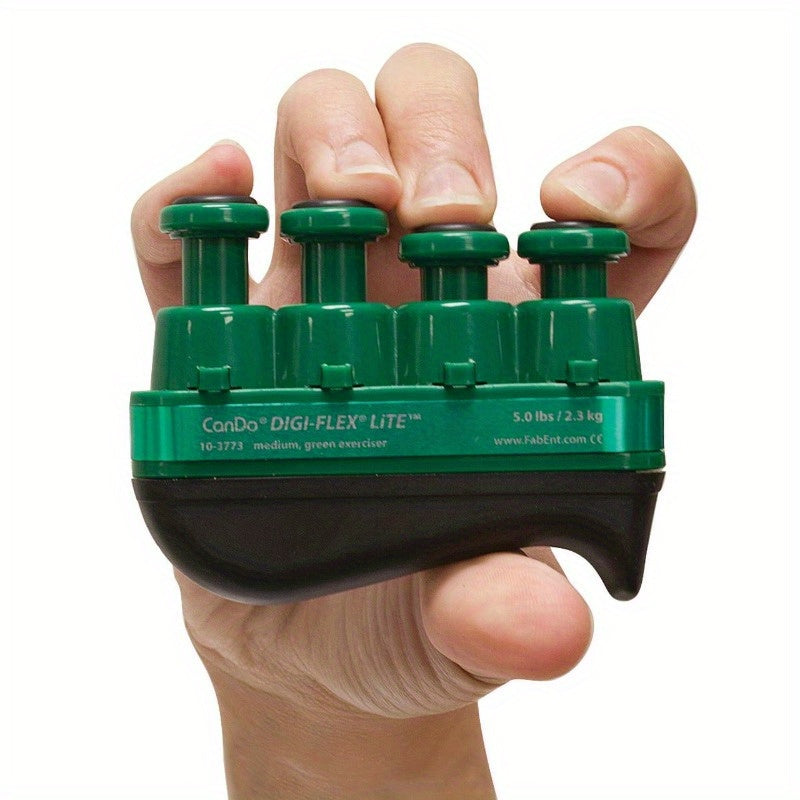 Cando Digiflex Lite Hand & Forearm Exerciser with 5 Adjustable Resistance Levels, Locking Buttons, Portable Grip - for Home Gym, Physical Relax, Grip Strength & Flexibility Training - Compatible with Heavy-Duty Equipment, Ergonomic Handles, Secure