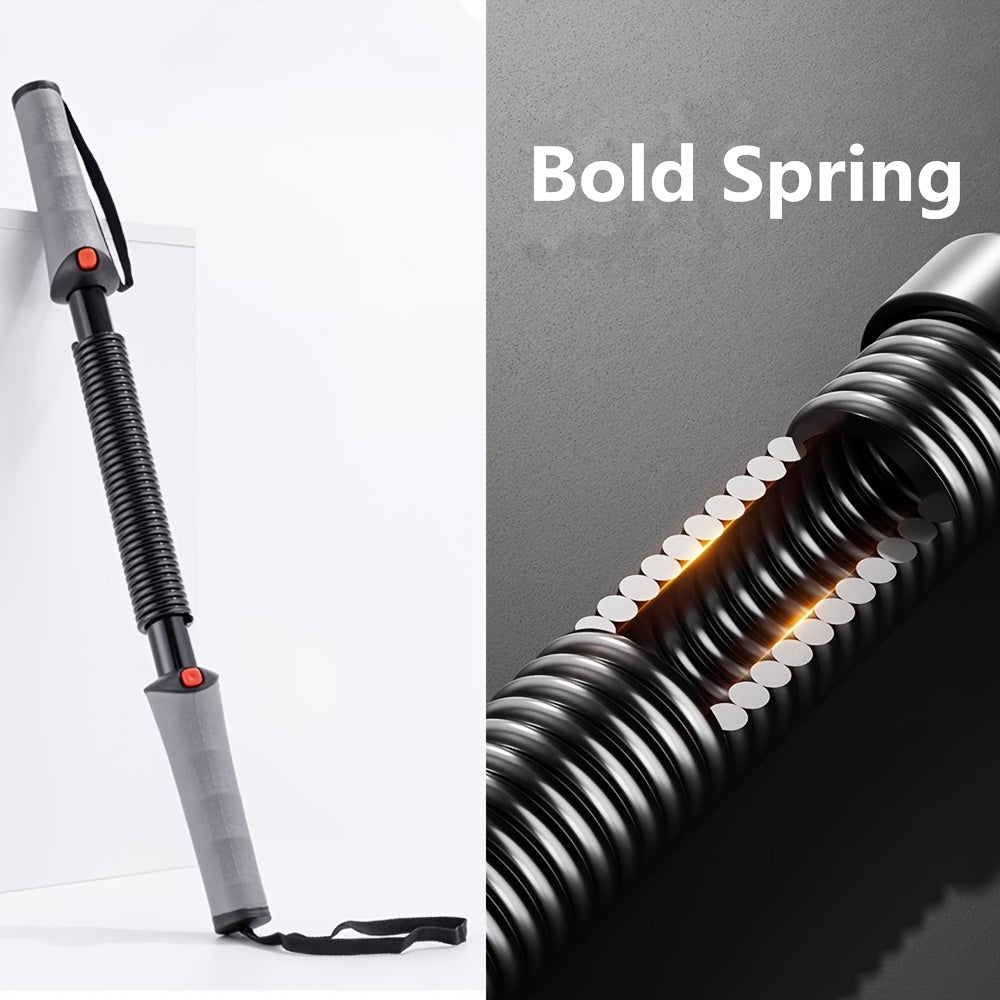 Adjustable Spring Arm Curler - Heavy Duty Manual Arm Strength Trainer with 3-Level Resistance (20-40kg/44-88lbs), Sturdy Steel Construction, for Home Gym, Upper Body Workout - Bench/Desk Mountable - Ideal for Beginners & Advanced Users, Cylindrical Grip
