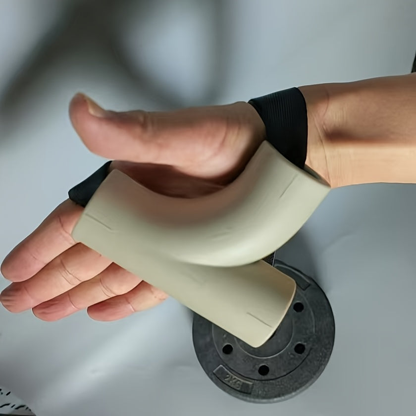 1pc Gray PP Wrist Strengthener Equipment - R-Shaped Forearm & Thumb Trainer for Enhanced Grip Strength, Fit for All Fitness Levels, Grip Training Tool | Ergonomic Grip | Efficient Design