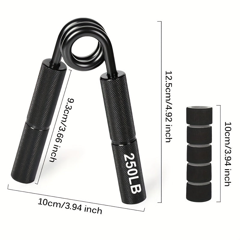 6pcs, 50-300, 100-350, metal heavy-duty grip, suitable for home fitness, arm and wrist training, finger strength fitness equipment