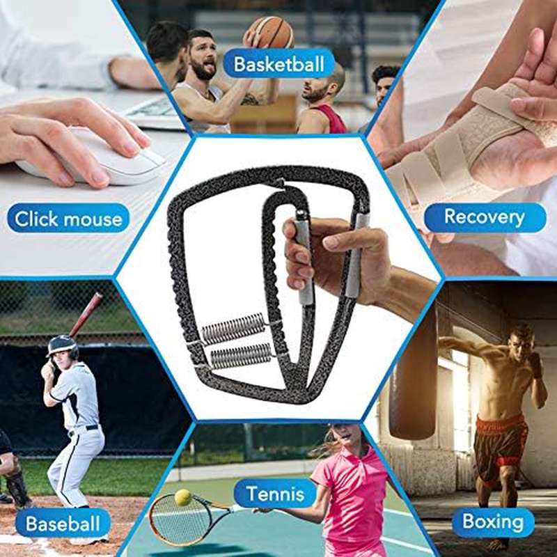 Professional Heavy-Duty Hand Grip Strengthener - Adjustable Grip Trainer (200-1200lbs) with Non-Slip Grip, Weighted Forearm & Arm Builder for Home Gym, Office, Athletic Training - Portable with Carry Bag - Ideal for Weightlifting, Rock Climbing, Rehab -