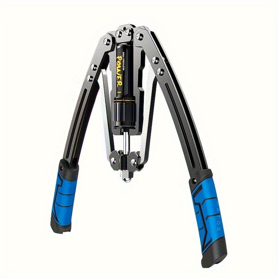 2pcs Hydraulic Adjustable Arm Trainer- Home Fitness Equipment with Non-Slip Grips, Smooth Hydraulic Resistance System Suitable for Upper Limb, Chest, and Abdominal Muscle Training, Black, Hand Strength Enhancer, Fashionable Fitness Accessories